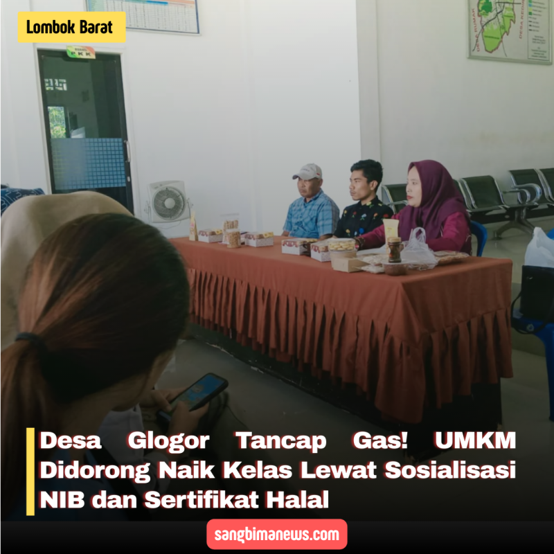 Desa Glogor Tancap Gas! UMKM Didorong Naik Kelas Lewat Sosialisasi NIB dan Sertifikat Halal