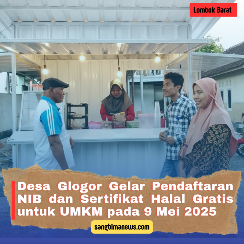 Desa Glogor Gelar Pendaftaran NIB dan Sertifikat Halal Gratis untuk UMKM pada 9 Mei 2025